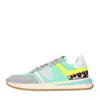 Philippe Model Woman Sneakers Grey Size 8 Leather In Multicolour