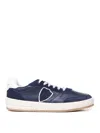 Philippe Model Sneakers Nice In Calfskin In Blue