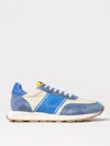 Philippe Model Paris Leather And Fabric Sneakers In Blue