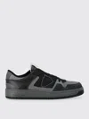 Philippe Model Low-top Calfskin And Suede Sneaker In Gray