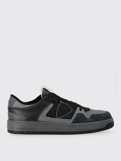 Philippe Model Mesh Panelled Low-top Sneakers In Gray