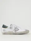 Philippe Model Round Head Low-cut Casual Shoes In White