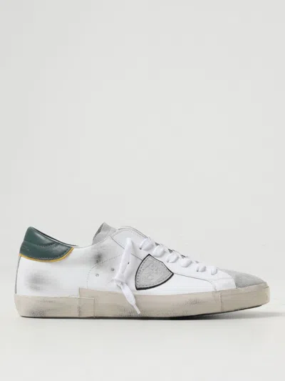 Philippe Model Round Head Low-cut Casual Shoes In White