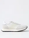 Philippe Model Low-top Rubber Sole Sneakers With Suede Overlays In Weiss