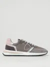 Philippe Model Tropez 2.1 Sneakers In Taupe Suede And Fabric In Grau