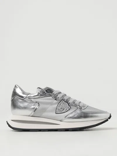 Philippe Model Tropez Haute Sneakers In Silber