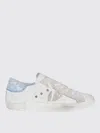 Philippe Model Leather Sneakers With Suede Accents In White