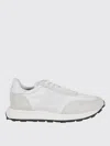 Philippe Model Textured White Leather Sneakers With Aesthetic In White