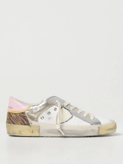 Philippe Model Paris Logo-patch Sneakers In White