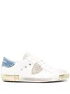 Philippe Model Paris Logo-patch Sneakers In Bianco