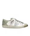 Philippe Model Sneakers Prsx Women With Glitter Heel Tab In White