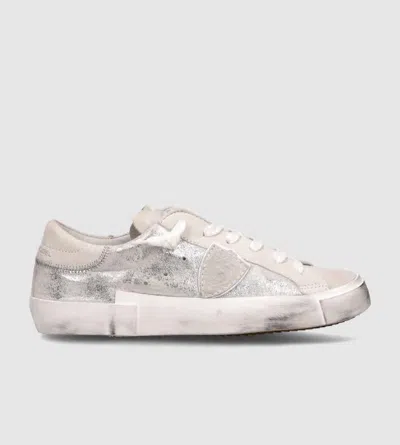 Philippe Model Sneakers In Silver