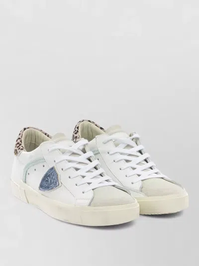 Philippe Model Sneakers Slip On Animal Print Detail In White