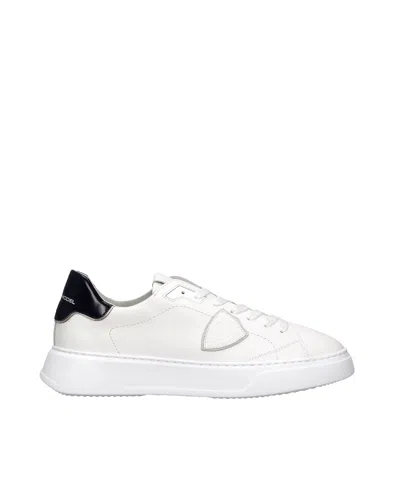 Philippe Model Sneakers Temple Low Man Blanc/bleu In White