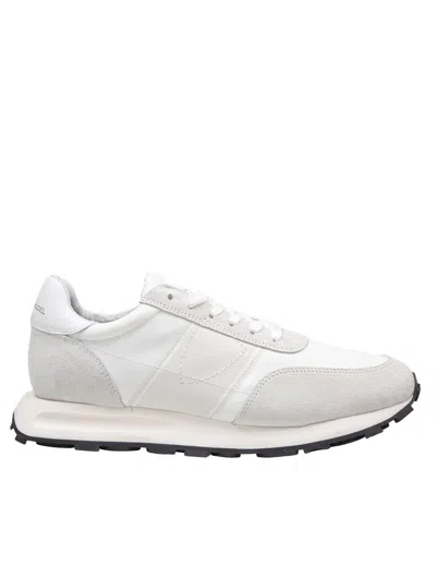 Philippe Model Sneakers Tou Low In Fabric And Suede White Color