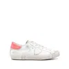 Philippe Model Prsx Distressed-effect Panelled Sneakers In White