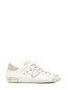 Philippe Model Low Top Sneakers Metallic Accents In White