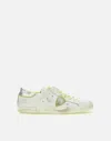 Philippe Model Prsx White Fluorescent Yellow Sneakers In White