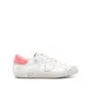 Philippe Model Prsx Distressed-effect Panelled Sneakers In White