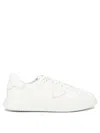 Philippe Model Temple Veau Leather Sneakers In White