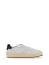 Philippe Model Elevated White Sneakers With Subtle Perforations In White