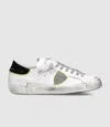 Philippe Model Paris Worn-look Low-top Sneakers In White