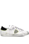 Philippe Model Stylish Sneakers With Unique Design Features In White
