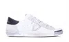 Philippe Model Prsx Low Sneakers In White Leather In White