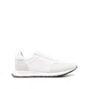 Philippe Model Low-top Rubber Sole Sneakers With Suede Overlays In White