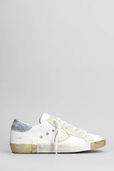 Philippe Model Paris Logo-patch Sneakers In White