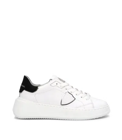 Philippe Model White Lace-up Sneakers