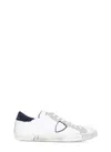 Philippe Model Sneakers Prsx In White And Blue Leather In White