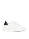Philippe Model Temple White Black Leather Sneaker In White, Black