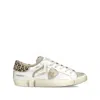 Philippe Model Prsx Sneakers In Leather And Suede In White