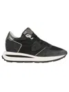 Philippe Model Sneakers With Material Blend And Unmatched Comfort In Black