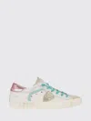 Philippe Model Prsx Sneakers By In Used Leather And Animal Print Pony Hair In White