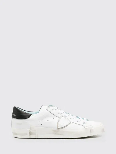 Philippe Model Prsx Sneakers By In Used Leather And Animal Print Pony Hair In Black