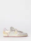 Philippe Model Multicolor Patchwork Goatskin Sneaker In White