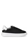 Philippe Model Man Sneakers Midnight Blue Size 9 Soft Leather In Black