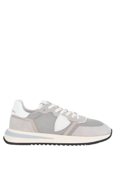 Philippe Model Stylish Mini Flat Shoes For Men In Gray