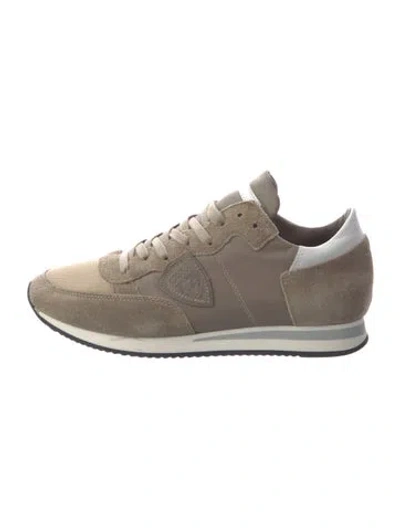 Pre-owned Philippe Model Suede Athletic Sneakers In Brown