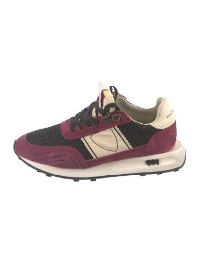 Pre-owned Philippe Model Suede Athletic Sneakers In Multi