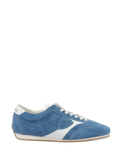 Philippe Model Planche Denim Blue Retro Suede Sneakers