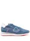 Philippe Model Suede Low-top Sneakers In Blau