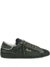 Philippe Model Suede-panelled Low-top Sneakers In Green