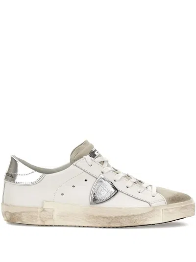 PHILIPPE MODEL SUEDE PANELLED SNEAKERS