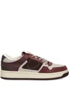 Philippe Model Suede-panelled Sneakers In Burgundy