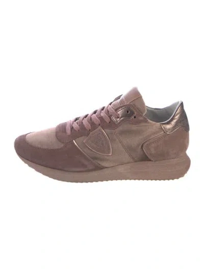 Pre-owned Philippe Model Suede Sneakers In Multi
