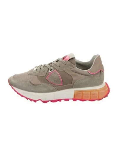 Pre-owned Philippe Model Suede Sneakers In Multi