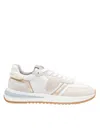 Philippe Model Technical Fabric And Suede Sneakers In Animal Print